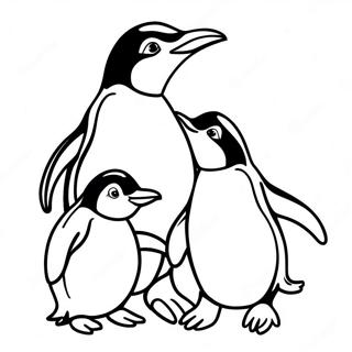 Pagina Para Colorear De Familia De Pinguinos Adorables 19915 4352