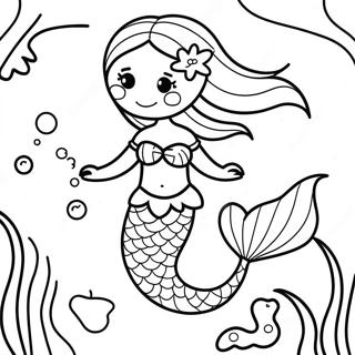 Sirena Páginas Para Colorear