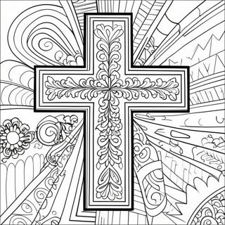 Pagina Para Colorear De Cruz Geometrica Audaz 20919-4578