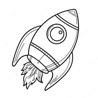 Cohete Con Llamas Coloridas Para Colorear 21196 4633