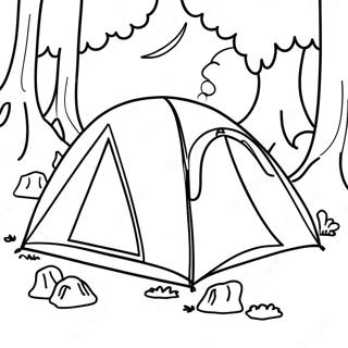 Camping Páginas Para Colorear