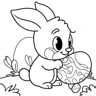 Pagina Para Colorear Del Colorido Conejo De Pascua De Disney 22665-4943