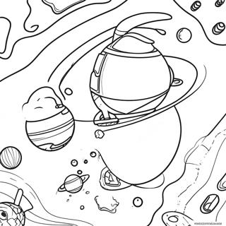 Dibujo Para Colorear De Una Emocionante Exploracion Espacial 23493 5127