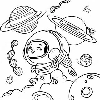 Dibujo Para Colorear De Una Emocionante Exploracion Espacial 23493 5128
