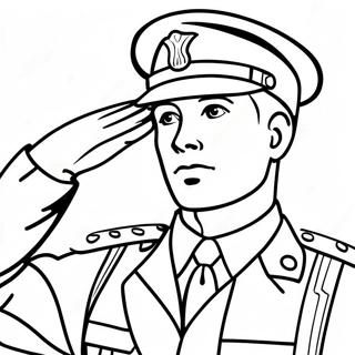 Pagina Para Colorear De Soldado Heroico Saludando 23794 5190