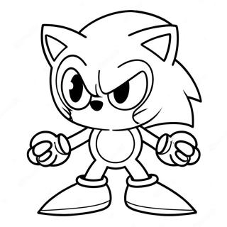 Sonic Exe Páginas Para Colorear