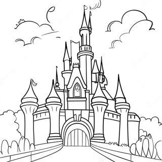 Castillo Magico De Disneyland Pagina Para Colorear 24810-5401