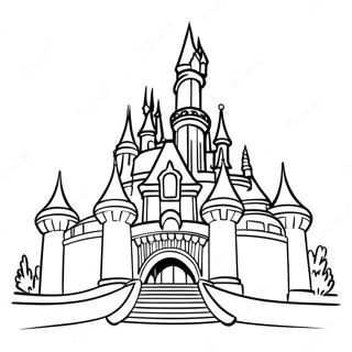 Castillo Magico De Disneyland Pagina Para Colorear 24810-5404