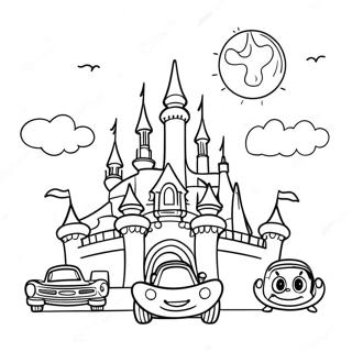 Pagina Para Colorear De Emocionantes Atracciones De Disneyland 24811-5407