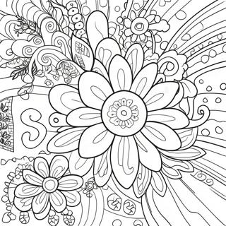 Pagina Para Colorear De Hippies Con Poder De Flores 24988-5451