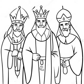 Pagina Para Colorear De Tres Reyes Magos Adorando 25343-5537