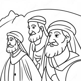 Pagina Para Colorear De Tres Reyes Magos Adorando 25343-5539