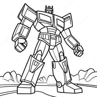 Optimus Prime Páginas Para Colorear