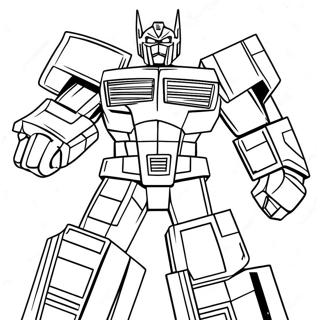 Optimus Prime Páginas para colorear