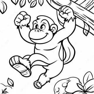 Donkey Kong Páginas Para Colorear