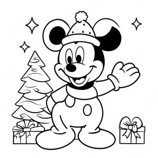 Pagina Para Colorear De Mickey Mouse En Navidad 25891-5642