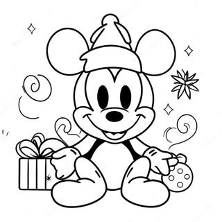 Pagina Para Colorear De Mickey Mouse En Navidad 25891-5643