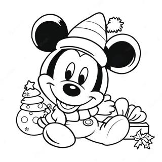 Pagina Para Colorear De Mickey Mouse En Navidad 25891-5644