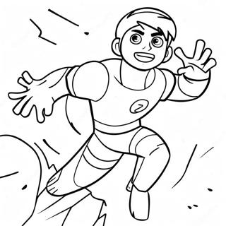 Pagina Para Colorear De Ben 10 En Accion 26526 5789