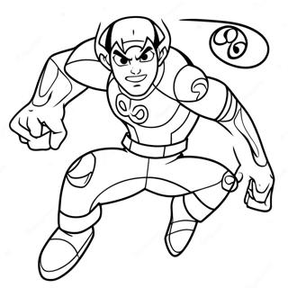 Pagina Para Colorear De Ben 10 En Accion 26526 5790