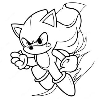 Super Sonic Páginas Para Colorear