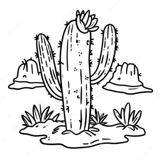 Cactus Páginas Para Colorear