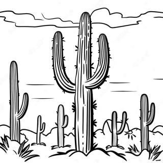 Pagina Para Colorear De Cactus Saguaro Alto 26622-5805