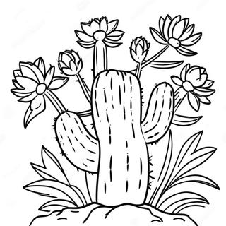 Cactus Páginas para colorear