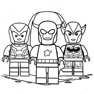 Pagina Para Colorear Del Equipo De Lego Avengers 26717-5821