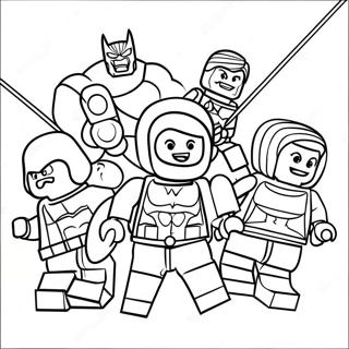 Pagina Para Colorear Del Equipo De Lego Avengers 26717-5824