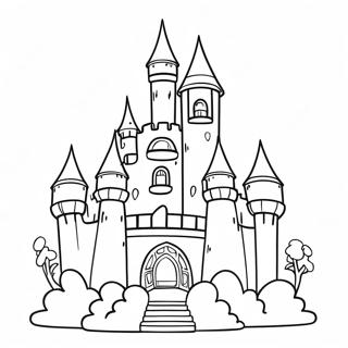 Pagina Para Colorear De Castillo De Cuento De Hadas 26808-5846