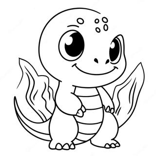 Dibujo Para Colorear De Charmander Bonito 27086-5896