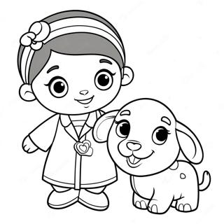 Dibujo Para Colorear De Doc Mcstuffins Con Lambie 27294-5935