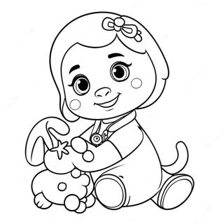 Dibujo Para Colorear De Doc Mcstuffins Con Lambie 27294-5936