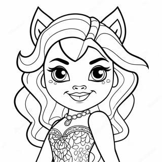 Pagina Para Colorear De Clawdeen Wolf De Monster High 27845-6057