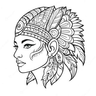 Pagina Para Colorear De Tatuaje Tribal Colorido 28044-6094