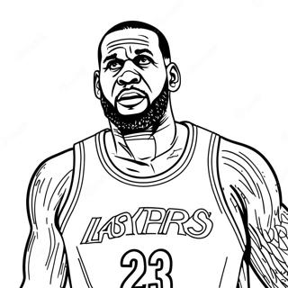 Pagina Para Colorear De Lebron James En Accion 28308-6157