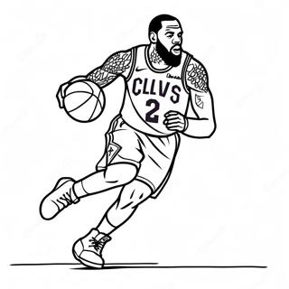 Lebron James Páginas para colorear