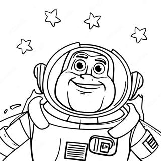 Pagina Para Colorear De Buzz Lightyear En El Espacio 28396-6173