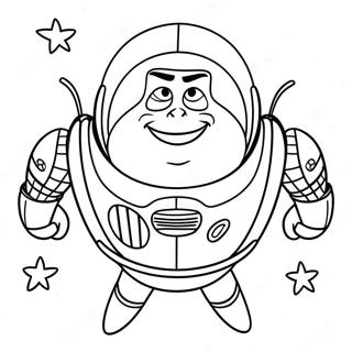 Pagina Para Colorear De Buzz Lightyear En El Espacio 28396-6176