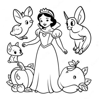 Blancanieves Páginas Para Colorear