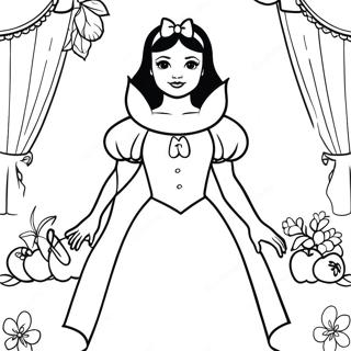 Blancanieves Páginas para colorear