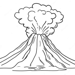 Pagina Para Colorear De Un Volcan En Erupcion 28578-6216