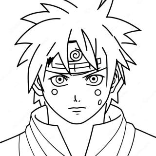 Sasuke Páginas Para Colorear