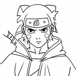 Sasuke Páginas para colorear