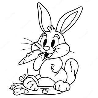 Pagina Para Colorear De Bugs Bunny Comiendo Zanahorias 29117-6335