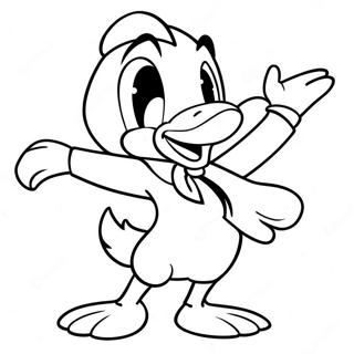 Pagina Para Colorear De Daffy Duck En Una Pose Tonta 29118-6338