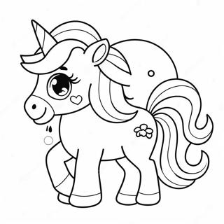 Pagina Para Colorear De Lindo Unicornio Chibi 29204-6354