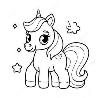 Pagina Para Colorear De Lindo Unicornio Chibi 29204-6356