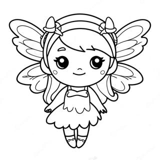 Pagina Para Colorear De Una Hada Chibi Con Alas Brillantes 29208 6370